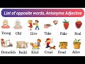 250 Opposite Words | Antonyms In English | Opposites | Antonyms Adjectives | Common opposites