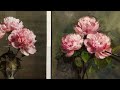 Acrylic Peonies Alla Prima Techniques