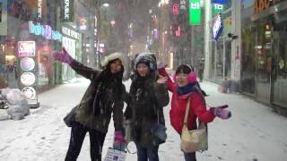 120124 韓國首爾-明洞下雪