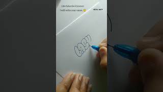 How to write LASYA in bubble letters #shorts #tutorial #fyp