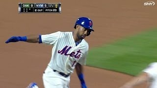 OAK@NYM: C. Young parks a two-run shot in the stands