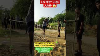 4.5 feet high jump practice😱💪#shorts #highjump #youtubeshorts #viral