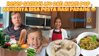 MASAK NASI PADANG BUAT KELUARGA‼️RESEP AYAM POP DAN SAMBAL IJO 😊