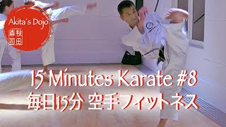 15 Minutes Karate #8  毎日15分 空手フィットネス 【Akita's Karate Video】   HD 1080p