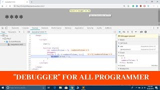 Every Programmer Must Know What is Debugger? Debugger in JavaScript Explained