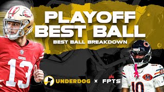 Playoff Best Ball Strategy LIVE | NFL Playoff Best Ball Draft Tips & Winning Builds