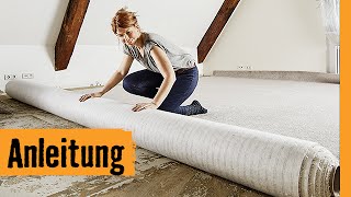 Teppichboden verlegen | HORNBACH Meisterschmiede