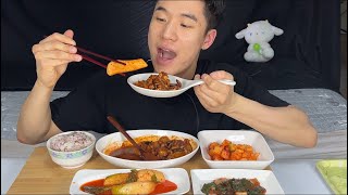 Homemade Meal Mukbang ★  Octopus a variety of Kimchi.