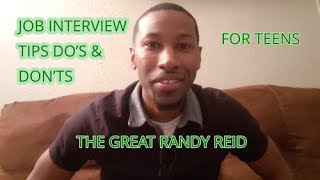Job Interview Tips (Short Version Updated) (FOR TEENS)