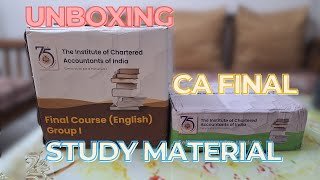 CA Final Group 1 and SPOM Books UNBOXING | #unboxing #cafinal #studymaterial