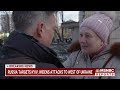 ukrainian woman embraces nbc news richard engel