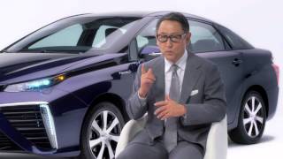 Akio Toyoda introduces Toyota's Mirai Fuel Cell Sedan