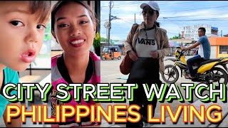 🇵🇭 FAMILY LUNCH FILIPINA WIFE \u0026 BABY! PEOPLE WATCHING STREET VIEW Off Grid Island Living Philippines