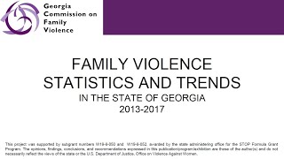 Family Violence Statistics and Trends in Georgia