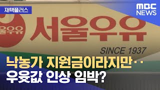 [재택플러스] 낙농가 지원금이라지만‥우윳값 인상 임박? (2022.08.22/뉴스투데이/MBC)