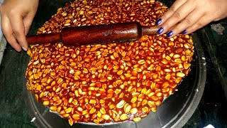 एकदम कड़क गुड़पट्टी बनाएं इस तरह |make sweet gud patti(chikki) toffee k jese gudpatti bnaye minto me