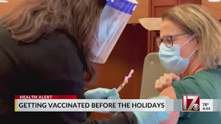 CDC urging people to get vaccinated over holiday season