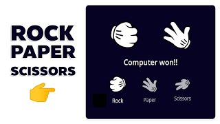 Coding a Rock Paper Scissors Game with HTML, CSS & JavaScript – Beginners Tutorial