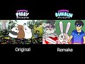 learning with pibby x learning with bun bun animation comparison