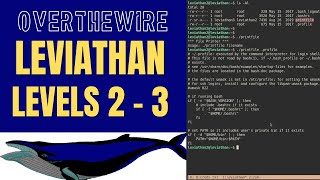 OverTheWire: Leviathan Walkthrough: Levels 2 - 3 (gdb and chaining commands)