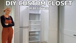 DIY Affordable Custom Closet System for Beginners from Lowe's