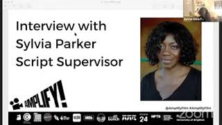 AMPLIFY! Interview with Sylvia Parker, Script Supervisor