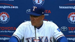 LAA@TEX: Banister on Martinez outing, facing Trout