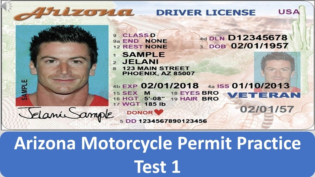 Arizona Motorcycle Permit Practice Test 1 - YouTube