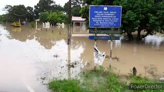 banjir di kampung bentong kluang johor malaysia(please click subscribe)