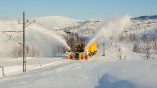 🇸🇪 Train chasse-neige \u0026 Premières circulations sur la Malmbanan