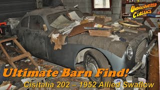 ULTIMATE CLASSIC CAR BARN FIND! Survivor 1952 Allied Swallow Cisitalia 202 Coupe, Stored for 50+ Yrs