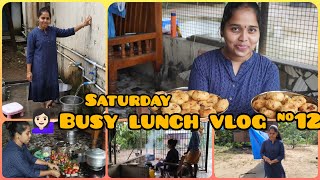 Vlog#12//💁🏻‍♀️ முடியலடா சாமி 😄Saturday lunch vlog#home#vlog#tamil