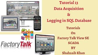 FactoryTalk View | SE | Allen Bradley | SCADA | Tutorial 13 | Data Logging in SQL Database