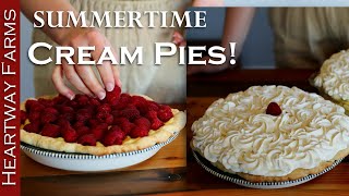 The BEST Summertime Cream Pies Recipe! | Spring, Summer Dessert