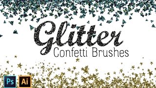 How to Create Glitter Confetti Brushes with Photoshop and Illustrator