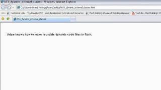 Reusable Dynamic Custom Packaged Classes in Flash ActionScript 3.0 Tutorial