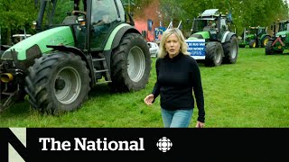 Farmers protest EU green policies ahead of elections