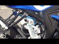 【gsx r125カスタム】リヤのリザーブタンク＆ホースをクリヤーにしてカラーフルードを楽しむ【バイク】【カスタム】suzuki