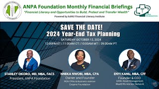 ANPA Financial 2024 Year End Tax Planning