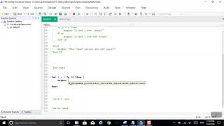 VbScript For Loop