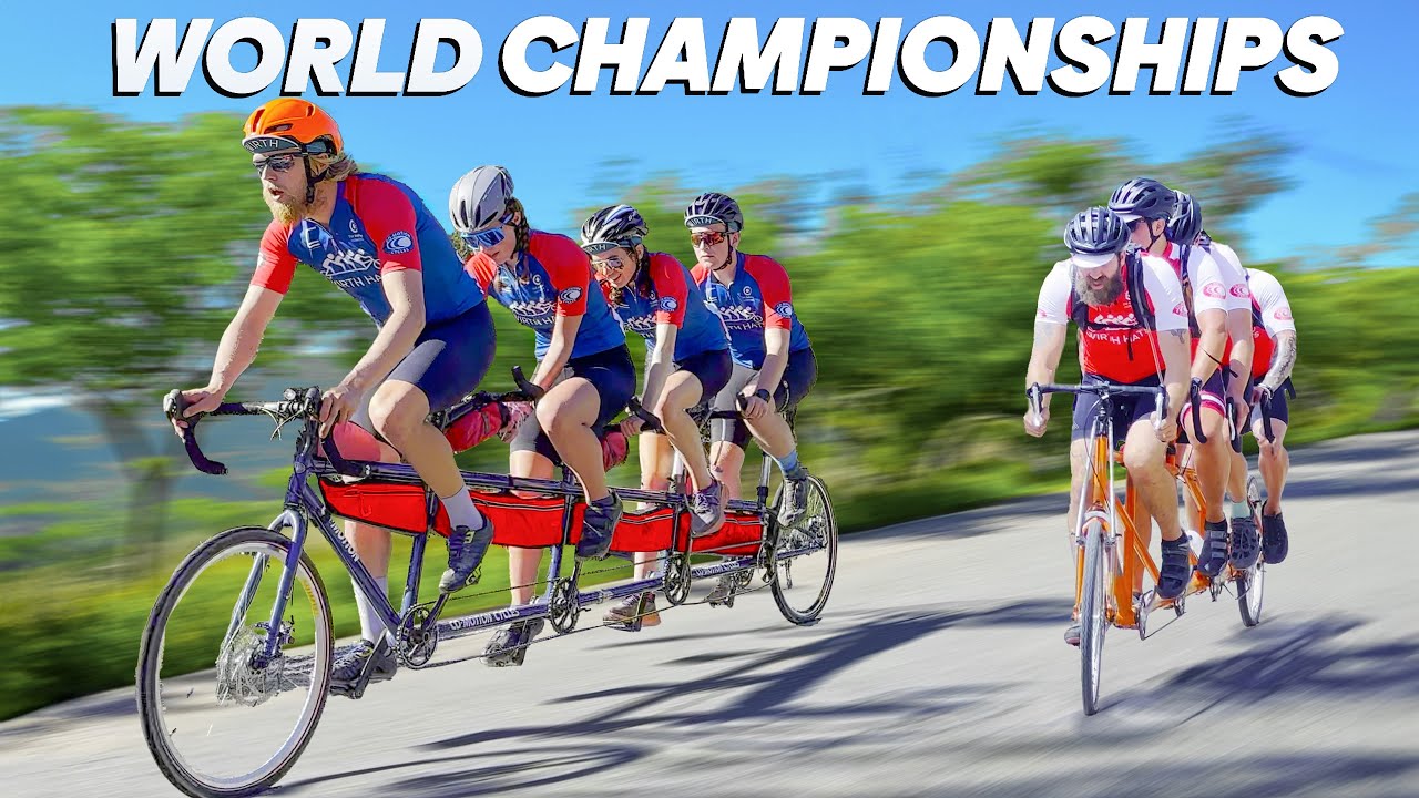 Racing A Quad Tandem Bike Is Mental Youtube