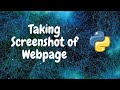 7. Taking Screenshot of Webpage using Selenium | Web Scraping Tutorial | Python