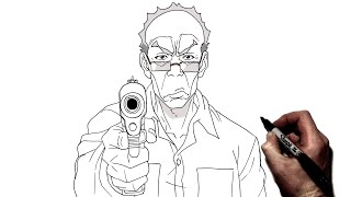 How To Draw Robert Freeman | Step By Step | The Boondocks