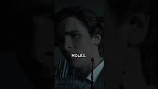 Why Patrick Bateman Doesn't Have A Rolex #americanpsycho