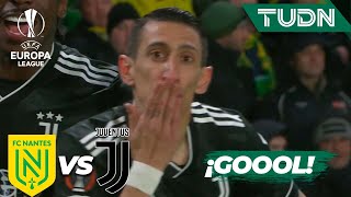 ¡GOLAZO! Zurdazo impecable de Di María | Nantes 0-1 Juventus | UEFA Europa League 22/23 | TUDN
