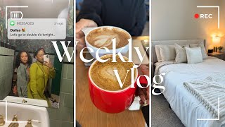 Weekly Vlog: Dallas night life + deep cleaning + trying new coffee shops + BTS