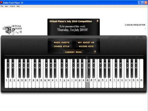 virtual piano notes