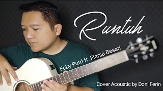 Runtuh Feby Putri ft Fiersa Besari Cover Acoustic by Doni Ferin