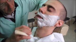 Traditional Italian barber   old school   ASMR video