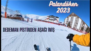 Erzurum Palandöken - Dedeman pistinden aşağı iniş